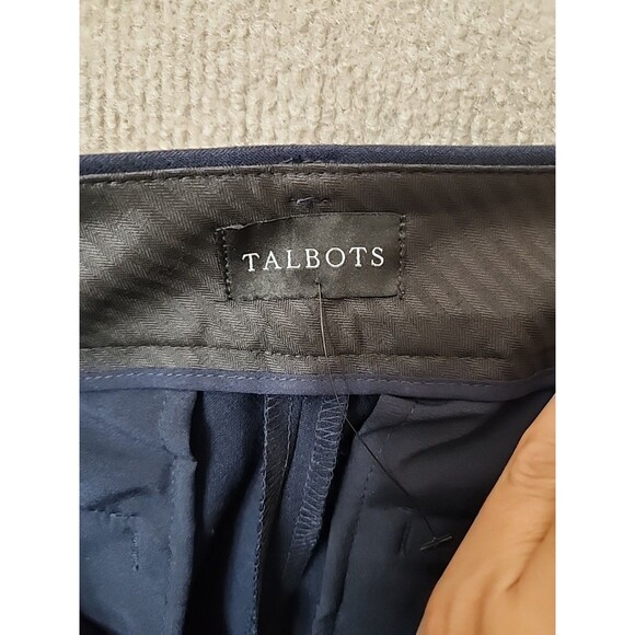 Talbots Hampshire Ankle Dress Pants Womens 6 Navy Blue Straight Leg Stretch NEW - Picture 7 of 10